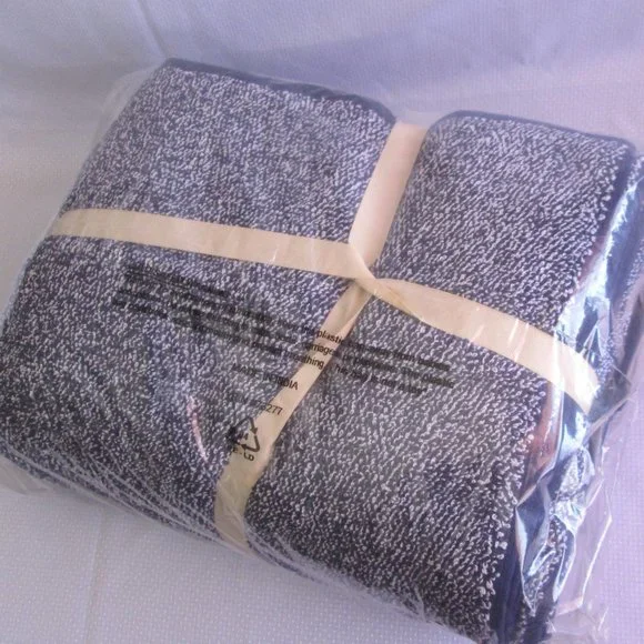 💖 SONOMA NAVY HEATHERED ULTIMATE BATH TOWELS – SET OF 6 💖 - Picture 10 of 15